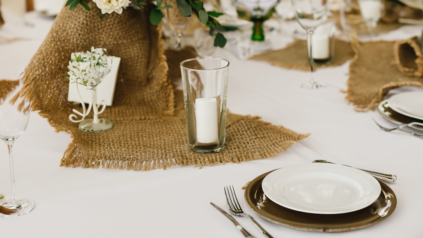 Chemin de table toile de jute