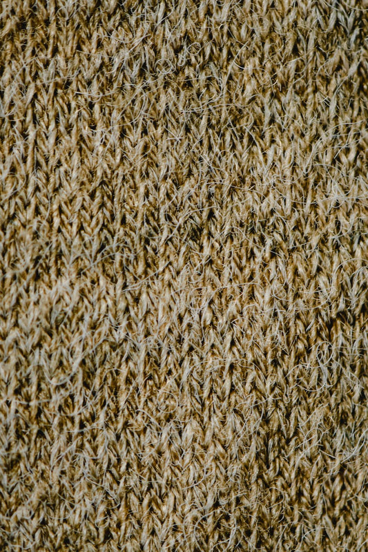 a brown knit textile