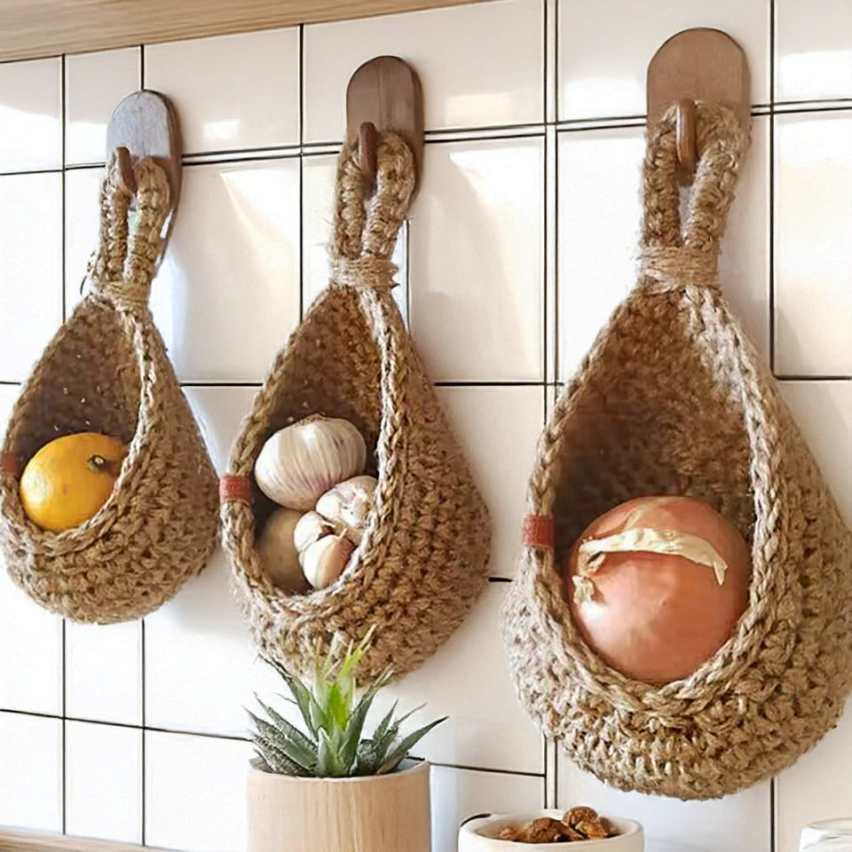 Décoration murale en jute