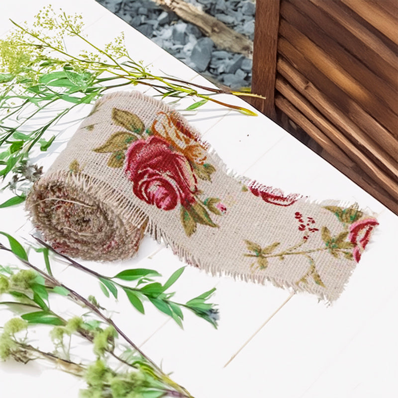 Jute Ruban Avec Motif