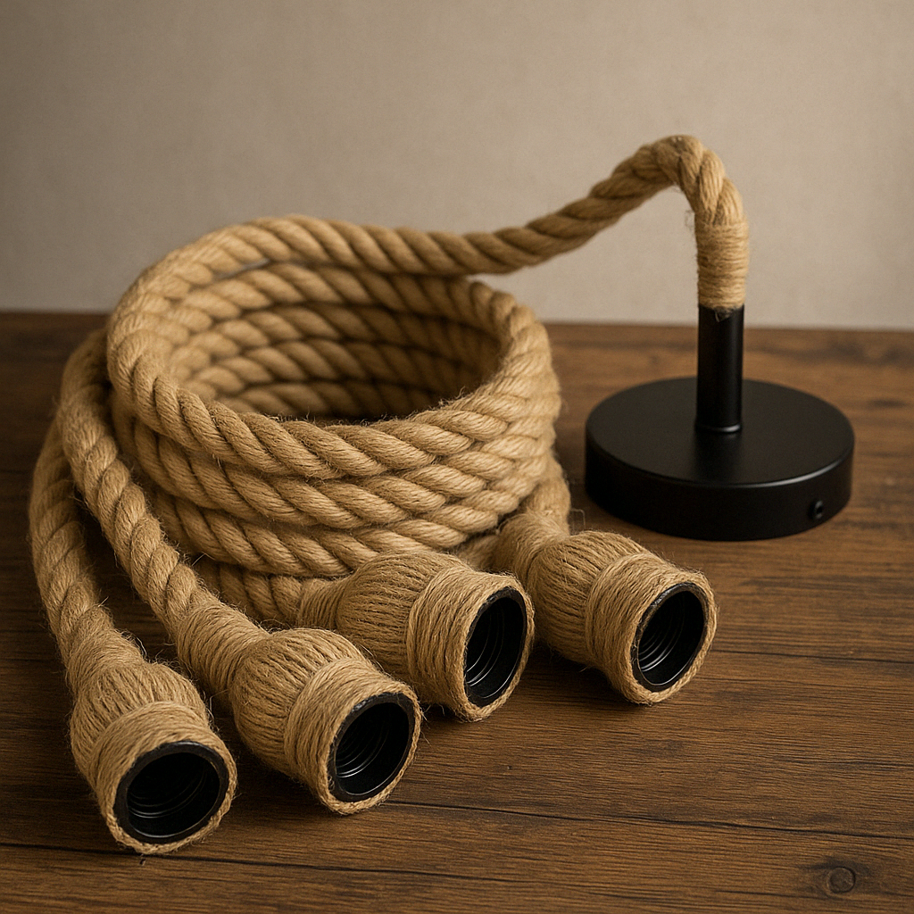 Lampe Suspendue Rotin