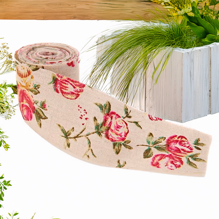 Jute Ruban Avec Motif