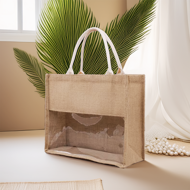 Sac a main femme toile de jute