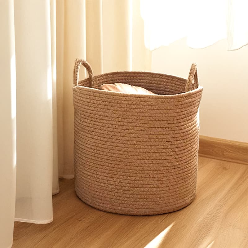 Panier à linge jute
