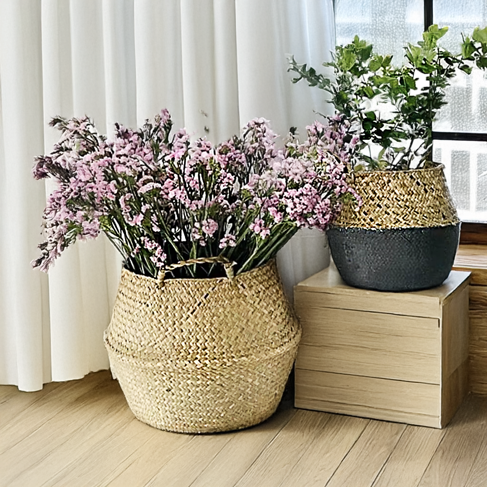 Cache pot en jute