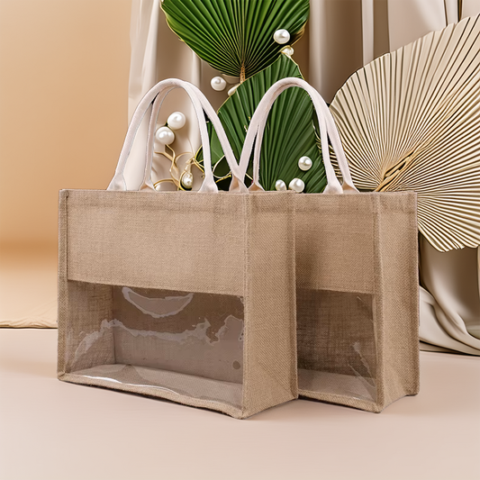 sac à main en toile de jute