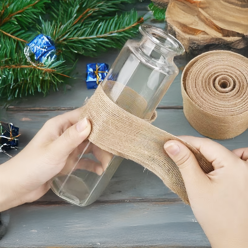 déco toile de jute printemps
