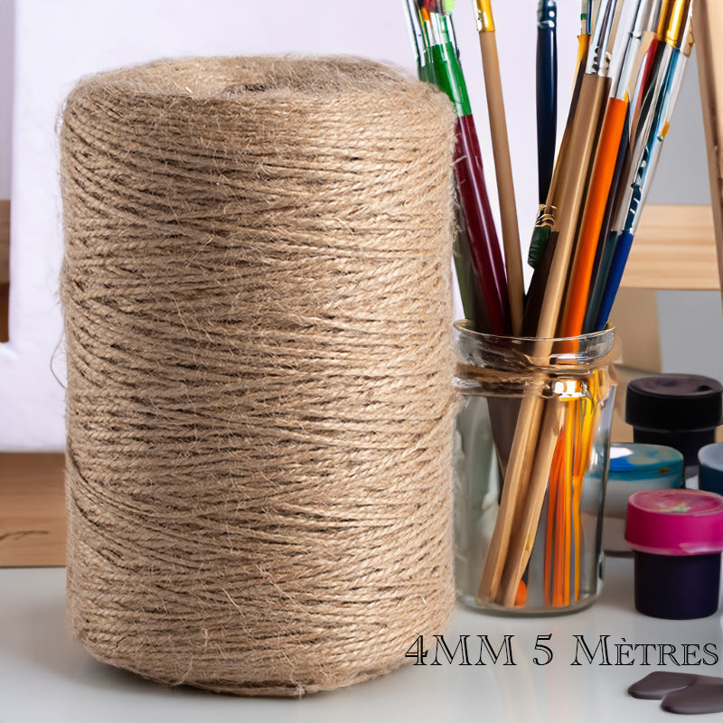 Rouleau de Corde de Jute (Marron)