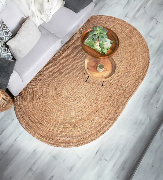 Grand tapis en jute