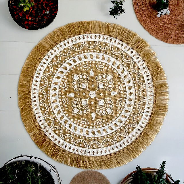 napperon toile de jute