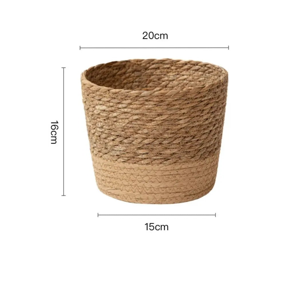 Pot de fleur en toile de jute