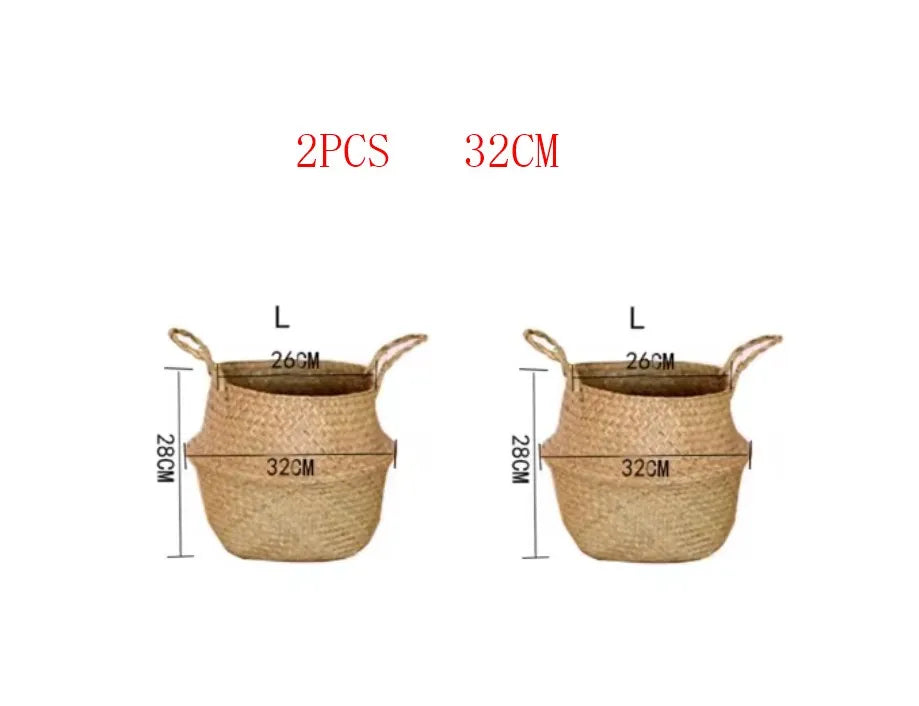Cache pot en jute