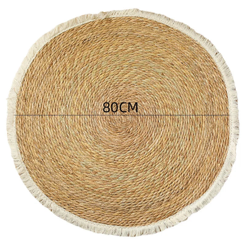Tapis toile de jute rond