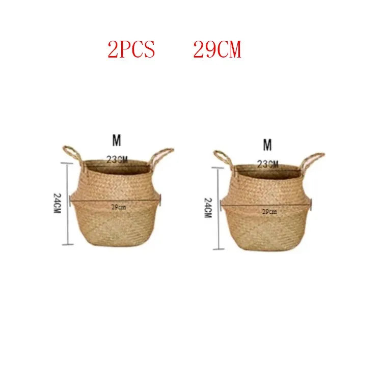 Cache pot en jute