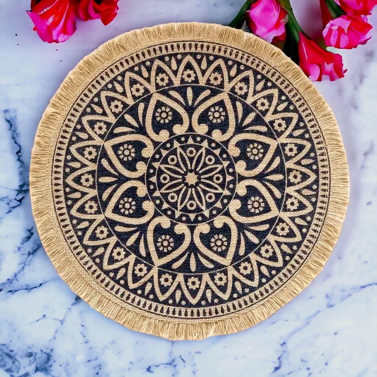 napperon table jute