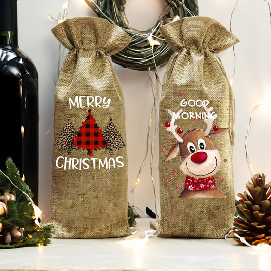 Sac en Jute de Noël