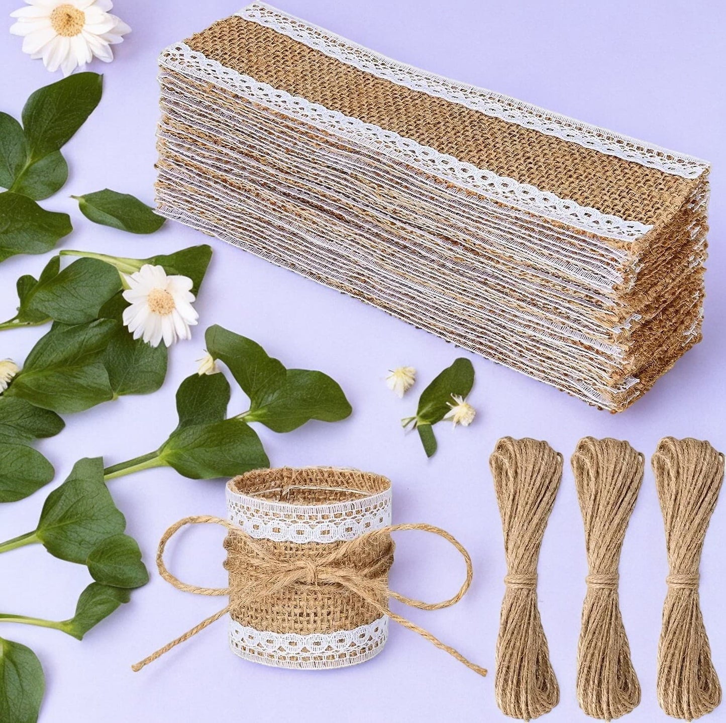 Rond de serviette toile de jute